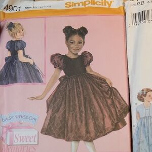 Four Simplicity Little Girl Dress Patterns